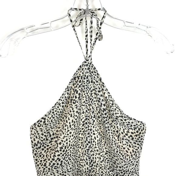 NWT Juniors Size Small Lush Nordstrom Black White Tiered Ruffle Hi Lo Dress - Picture 2 of 4